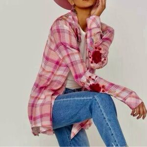 Johnny Was Sonya Button down blouse LG